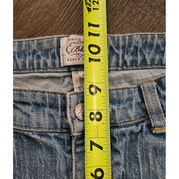 WHITE HOUSE BLACK MARKET Jeans Women's Sz 6 (30x20) Blue Denim Wide Straight Leg - Picture 4 of 7